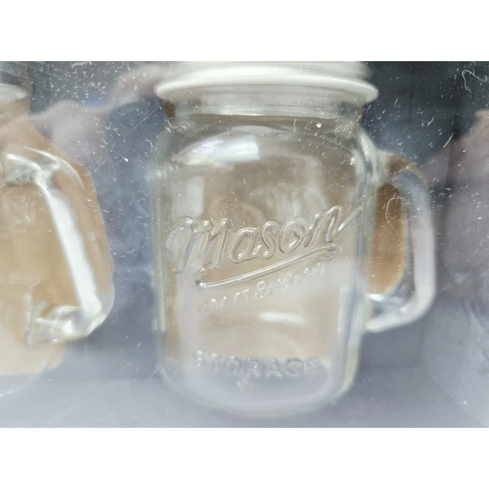 Mason Craft and More Jar Salt and Pepper Shakers NEW clear‎
